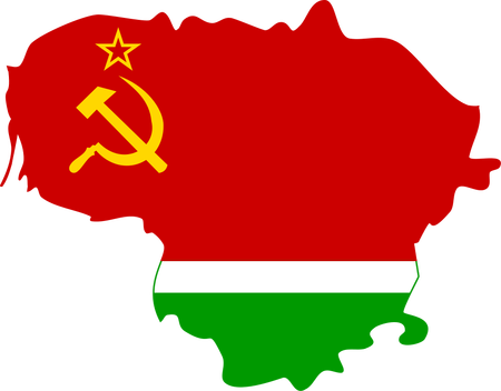 soviet union flag map