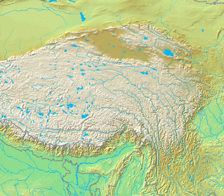 Major Rivers Sourced on the Tibetan Plateau